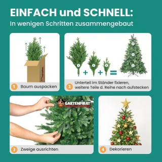 Kunstkerstboom 180 cm - Dennenboom