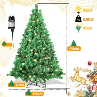 Kunstkerstboom 180 cm groen