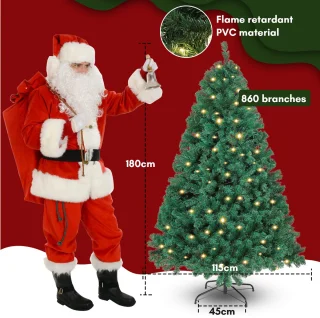 Kunstkerstboom 180 cm - groen dennenboom