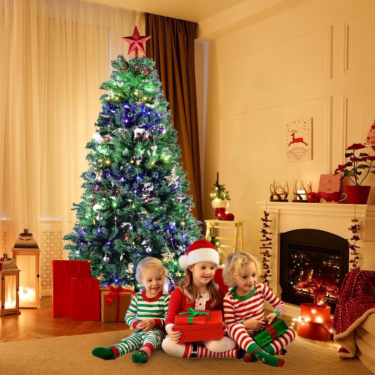 Kunstkerstboom 180 cm groen inklapbaar met metalen standaard