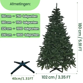 Kunstkerstboom 180 cm Groen