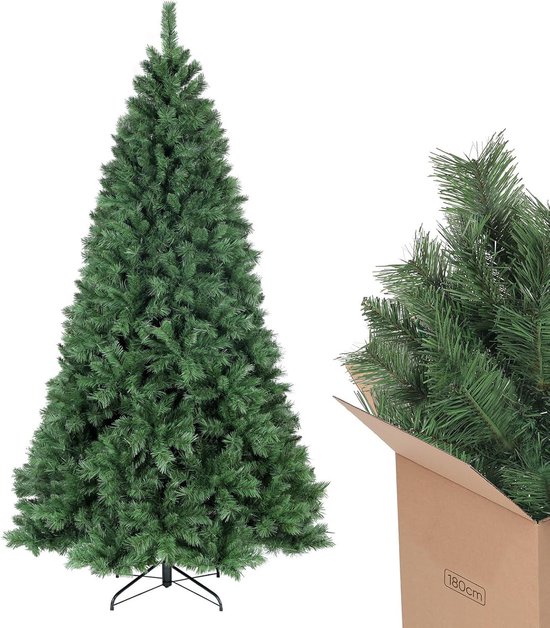 Kunstkerstboom 180 cm Groen Met Standaard