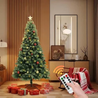 Kunstkerstboom 180 cm - Groen - Metalen standaard