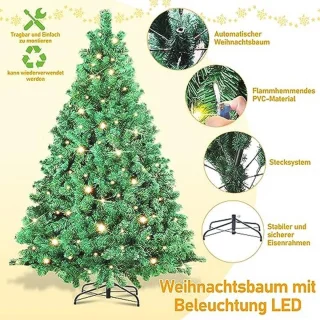 Kunstkerstboom 180 cm Groen PVC