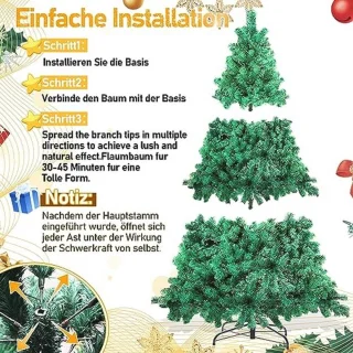 Kunstkerstboom 180 cm Groen PVC