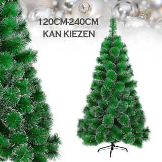 Kunstkerstboom 180 cm Groen - Sparvorm (PVC) met standaard