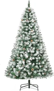 Kunstkerstboom - 180 cm - Groen wit