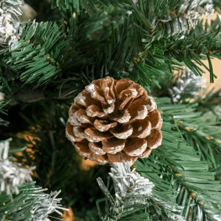 Kunstkerstboom 180 cm - Groen-wit