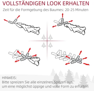 Kunstkerstboom 180 cm Groen-wit Ø46 cm