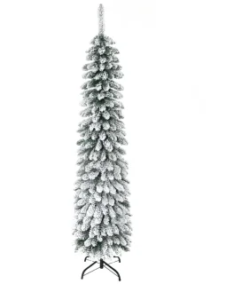 Kunstkerstboom 180 cm Groen-wit Ø46 cm