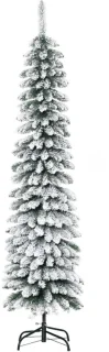 Kunstkerstboom 180 cm Groen-wit Ø46 cm