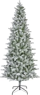 Kunstkerstboom 180 cm Groen/Wit - Metalen standaard