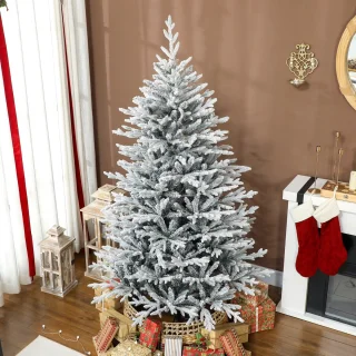 Kunstkerstboom 180 cm Groen/Wit