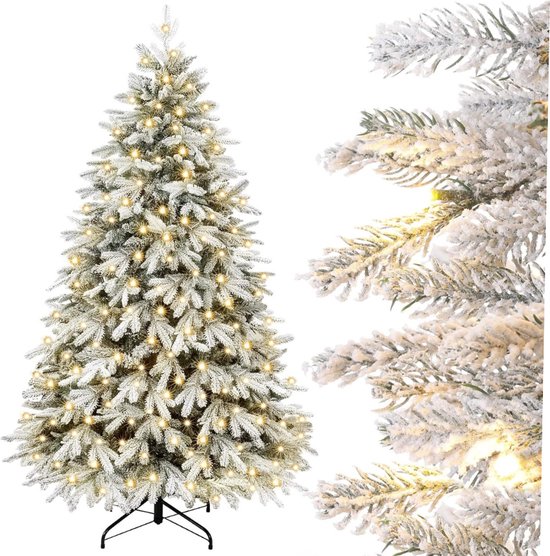 Kunstkerstboom 180 cm LED Dennenboom PE PVC