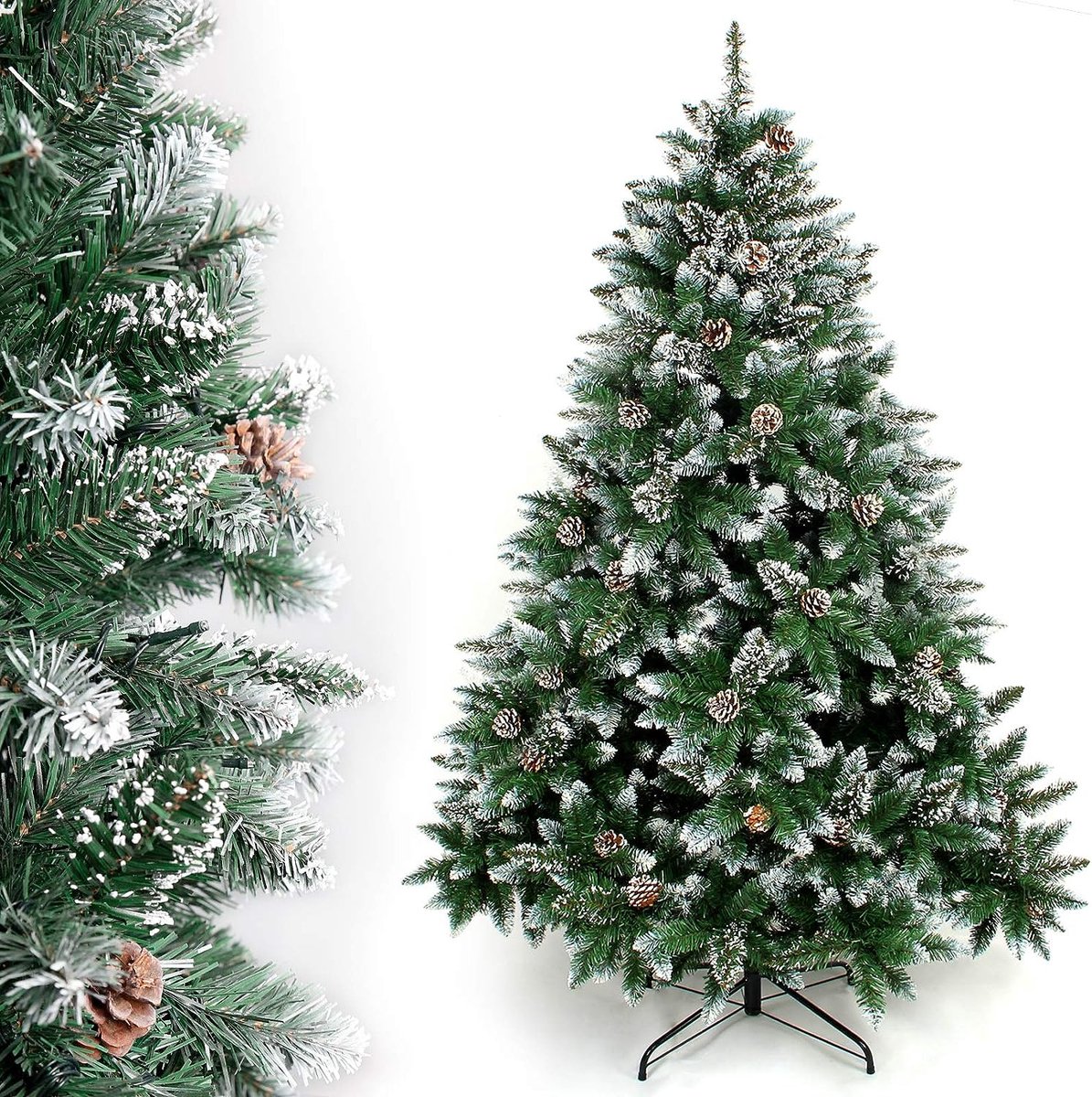 Kunstkerstboom 180 cm met ijzeren standaard
