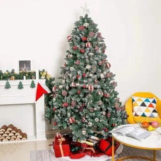 Kunstkerstboom 180 cm met ijzeren standaard