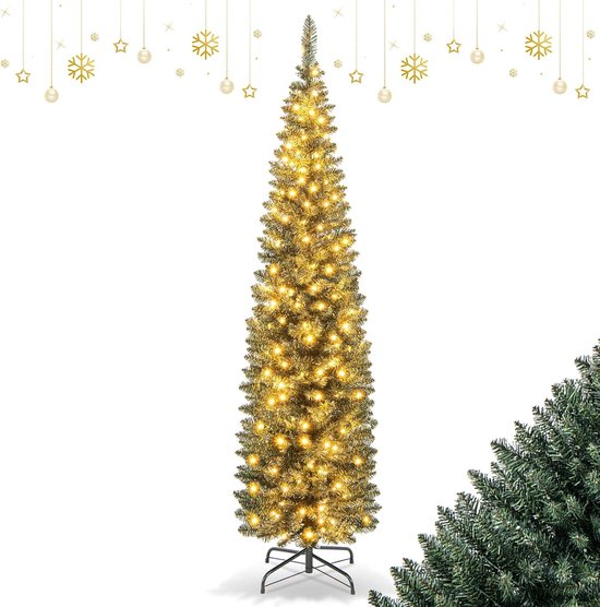 Kunstkerstboom 180 cm met LED verlichting