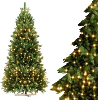 Kunstkerstboom 180 cm met LED-verlichting - NAIZY