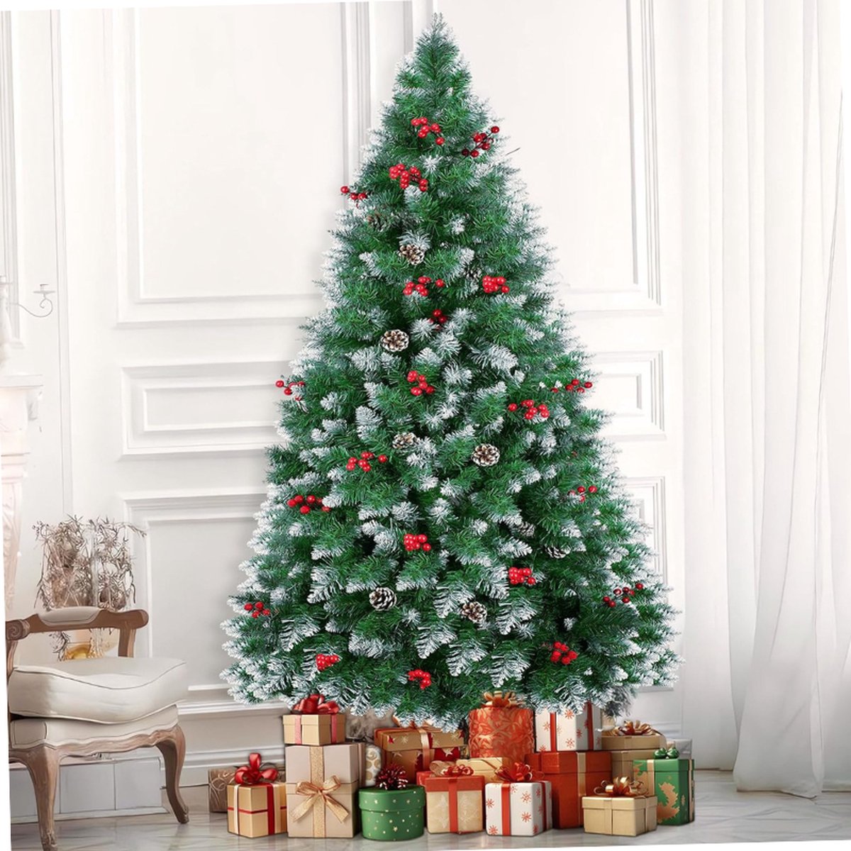 Kunstkerstboom 180 cm met standaard
