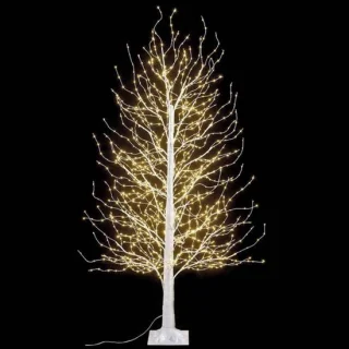 Kunstkerstboom 180 cm met warm witte ledverlichting