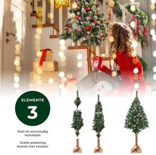 Kunstkerstboom 180 cm - natuurlijke stam