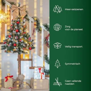 Kunstkerstboom 180 cm - natuurlijke stam