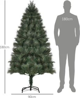 Kunstkerstboom 180 cm (Ø 90 cm) Groen