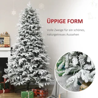 Kunstkerstboom 180 cm Ø105 cm Groen-Wit