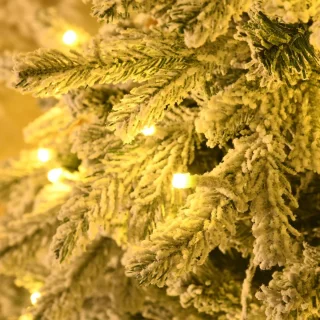Kunstkerstboom 180 cm Ø105 cm Groen-Wit