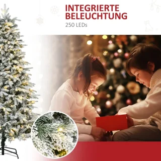 Kunstkerstboom 180 cm Ø105 cm Groen-Wit