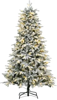 Kunstkerstboom 180 cm Ø105 cm Groen-Wit