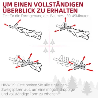Kunstkerstboom 180 cm Ø105 cm
