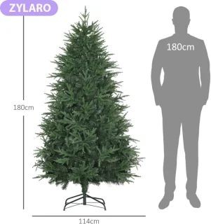 Kunstkerstboom 180 cm Ø114 cm