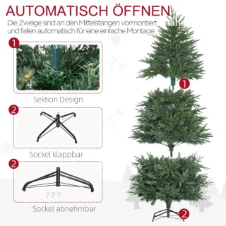 Kunstkerstboom 180 cm Ø114 cm