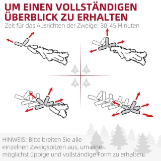 Kunstkerstboom 180 cm (Ø157 cm)