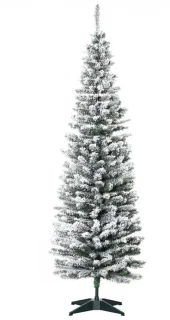 Kunstkerstboom 180 cm Ø55 cm Groen-wit Metalen standaard
