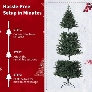 Kunstkerstboom 180 cm PE/PVC