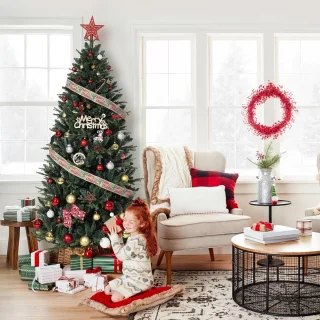 Kunstkerstboom 180 cm PE/PVC