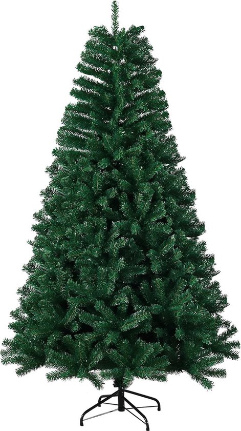Kunstkerstboom 180 cm PVC met metalen standaard