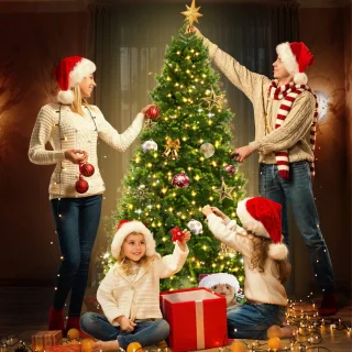 Kunstkerstboom 180 cm PVC/PE