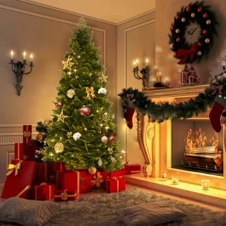 Kunstkerstboom 180 cm PVC/PE