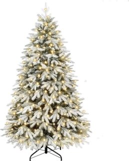 Create your own winter wonderland: Kunstkerstboom 180 cm Sneeuw