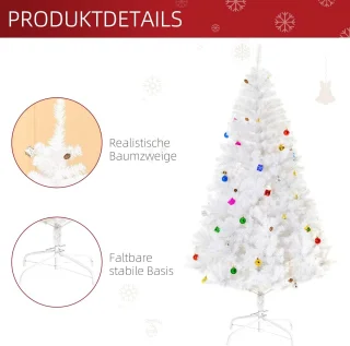 Kunstkerstboom 180 cm Sneeuwwit