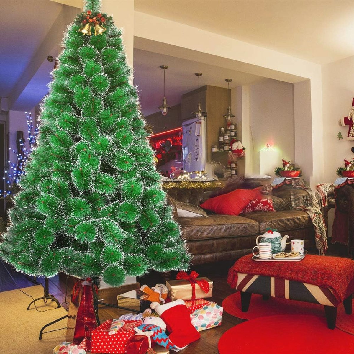 Kunstkerstboom 180 cm Vlamvertragend Sneeuweffect