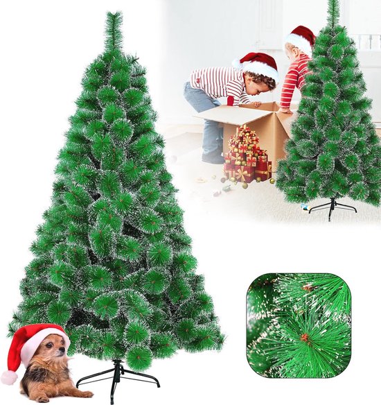 Kunstkerstboom 180 cm Vlamvertragend Sneeuweffect