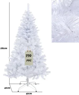 Kunstkerstboom 180 cm wit