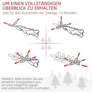Kunstkerstboom 183 cm (Ø122 cm)