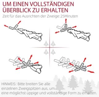 Kunstkerstboom 183 cm Ø65 cm Driedelig