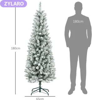 Kunstkerstboom 183 cm Ø65 cm Driedelig