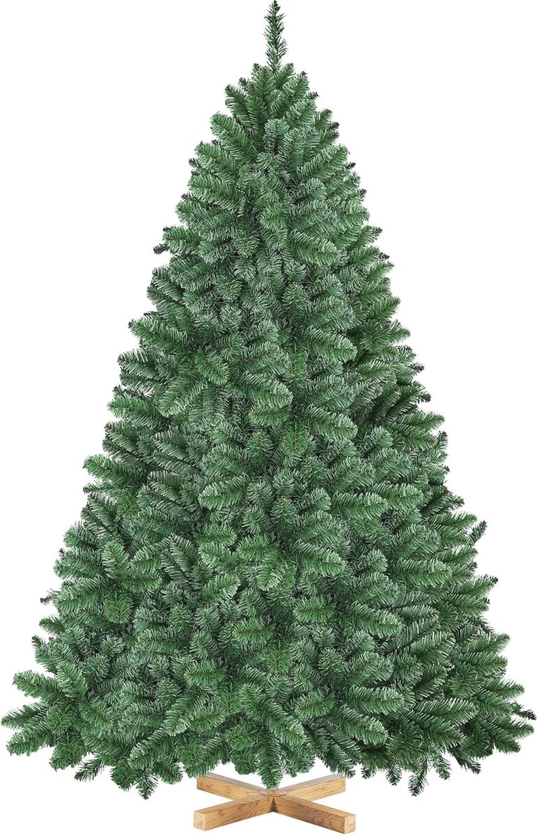 Kunstkerstboom 183 cm PVC Sparrenboom met Metalen Standaard
